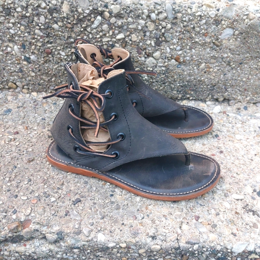 Free People BASKE Leather Sandals 9.5